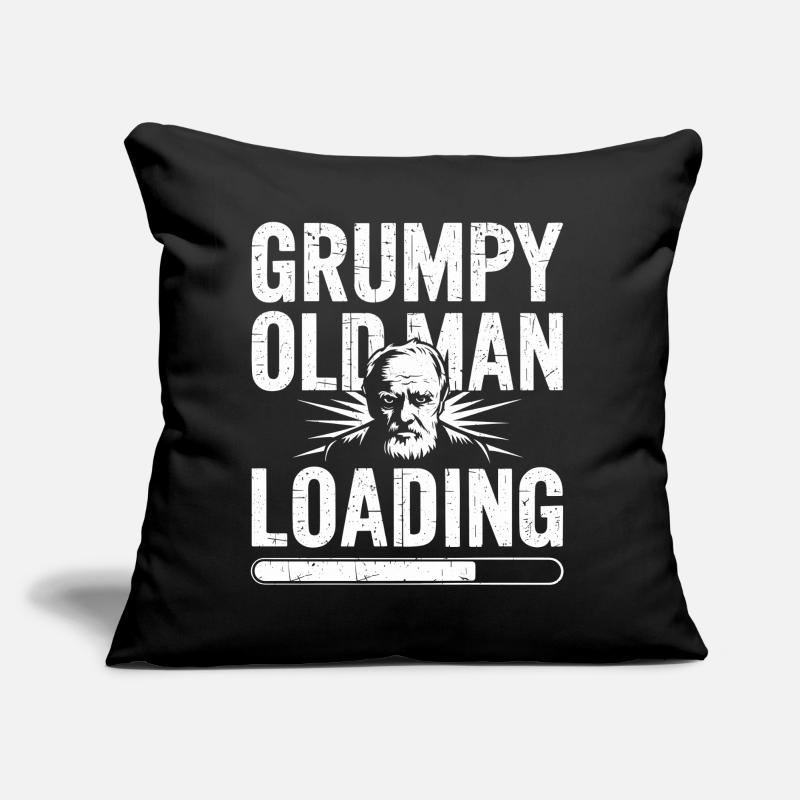 GrumpyOldMan Loading Bar Sofa pillow with filling 45cm x 45cm