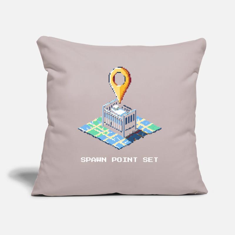 Ensemble de points d’apparition | Bébé est là Coussin et housse de 45 x 45 cm