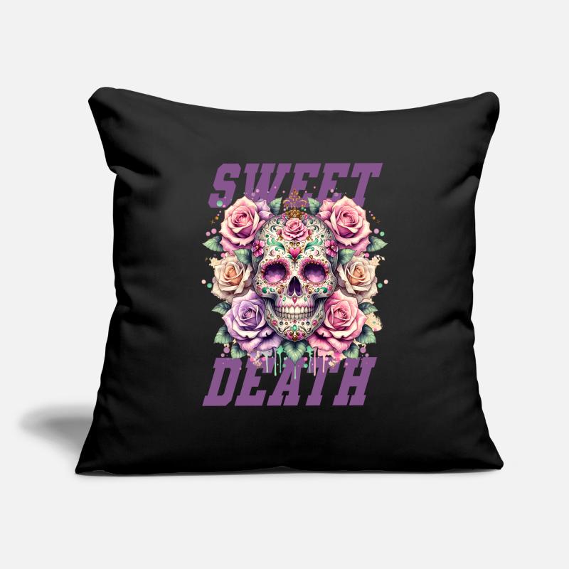 Fleurs Crâne Beauté Floraison Coussin et housse de 45 x 45 cm
