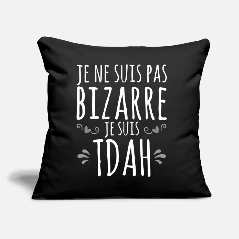 I am ADHD - Hyperactive Impulsive Hyperactivity Sofa pillow with filling 45cm x 45cm