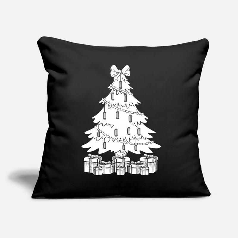Harmonica Musican Christmas Tree Harmonica Sofakissen mit Füllung 45 x 45 cm