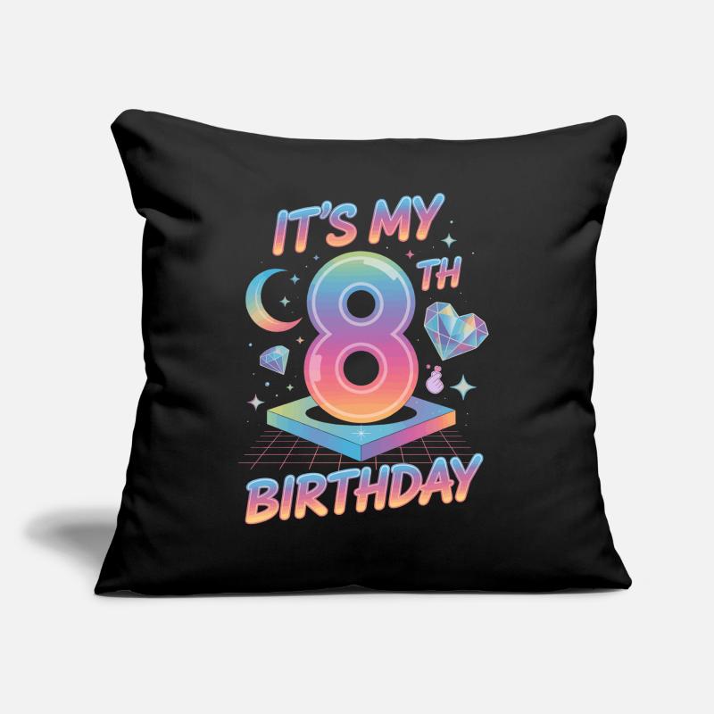 C’est mon 8e anniversaire K-pop Esthétique Coussin et housse de 45 x 45 cm