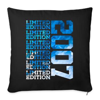 ÉDITION LIMITÉE 2007 19 ANS 19E ANNIVERSAIRE - Coussin et housse de 45 x 45 cm - noir - Devant