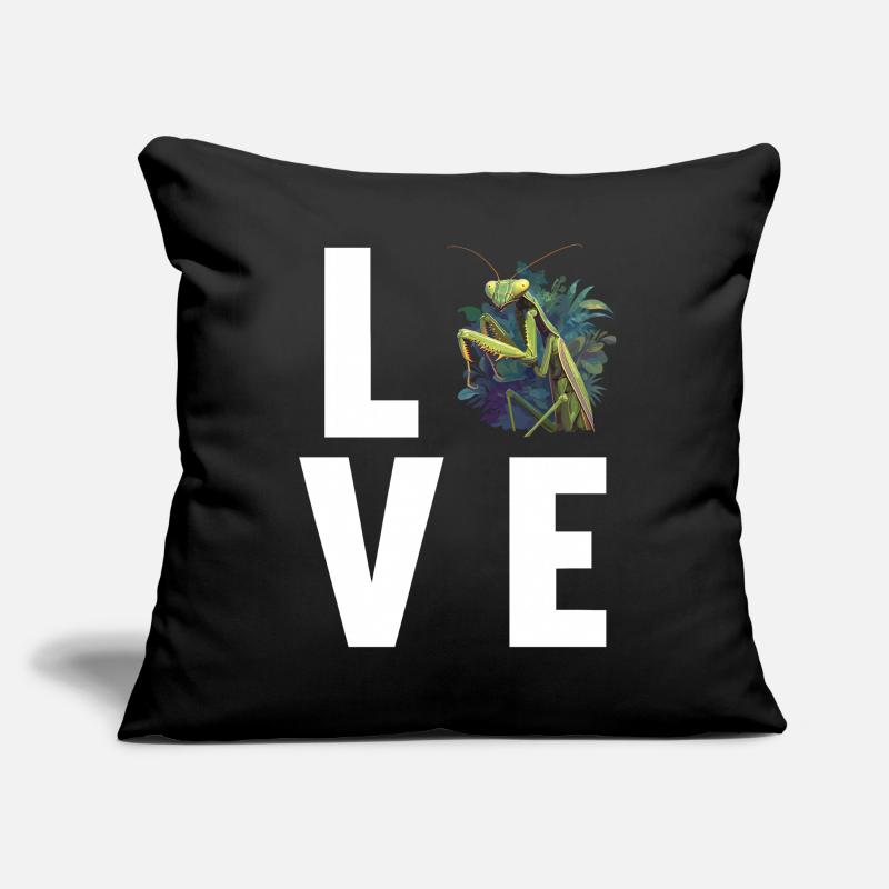 Praying mantises Praying mantis Sofa pillow with filling 45cm x 45cm