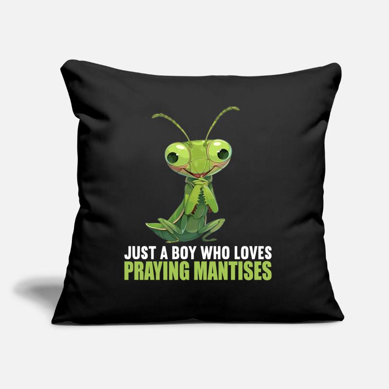 Praying mantises Praying mantis Sofa pillow with filling 45cm x 45cm