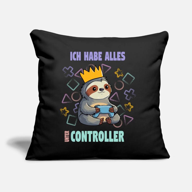 controller sloth gaming Sofa pillow with filling 45cm x 45cm