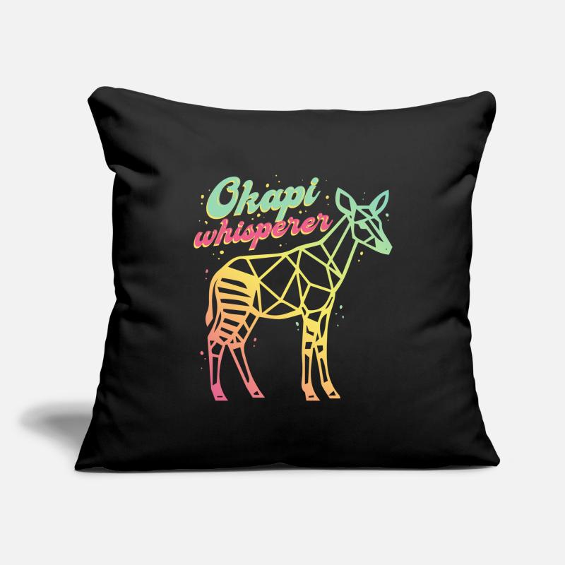 Okapi Whisperer Sofakissen mit Füllung 45 x 45 cm