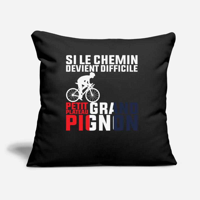 Si Le Chemin Devient Difficile - Cycliste Cadeau Coussin et housse de 45 x 45 cm