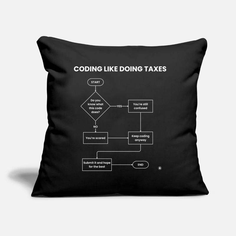 Coding Like Doing Taxes - Submit Hope Gift Sofa pillow with filling 45cm x 45cm