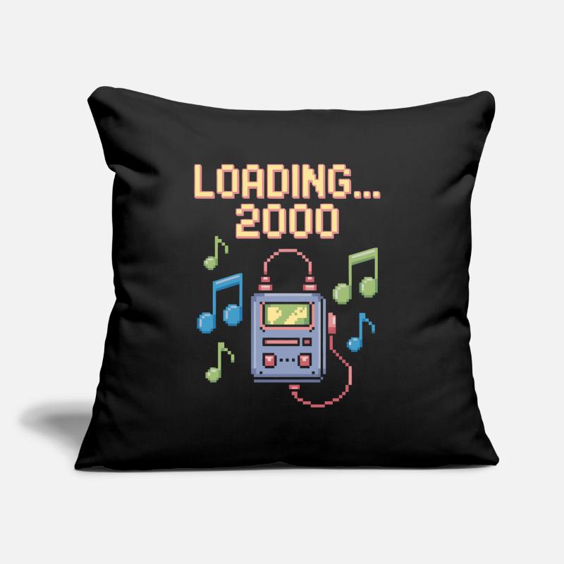 Retro Pixel Design – Loading 2000 Sofakissen mit Füllung 45 x 45 cm