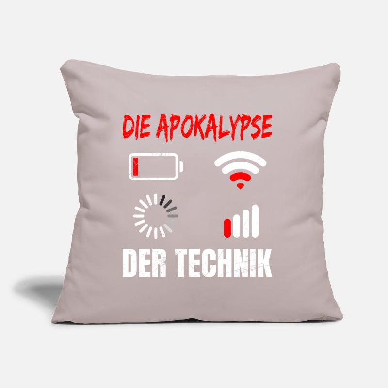 Coder L’APOCALYPSE DE LA TECHNOLOGIE DRÔLE Coussin et housse de 45 x 45 cm