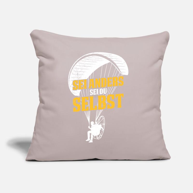 Paraglider BE DIFFERENT, BE YOURSELF Fun Sofa pillow with filling 45cm x 45cm