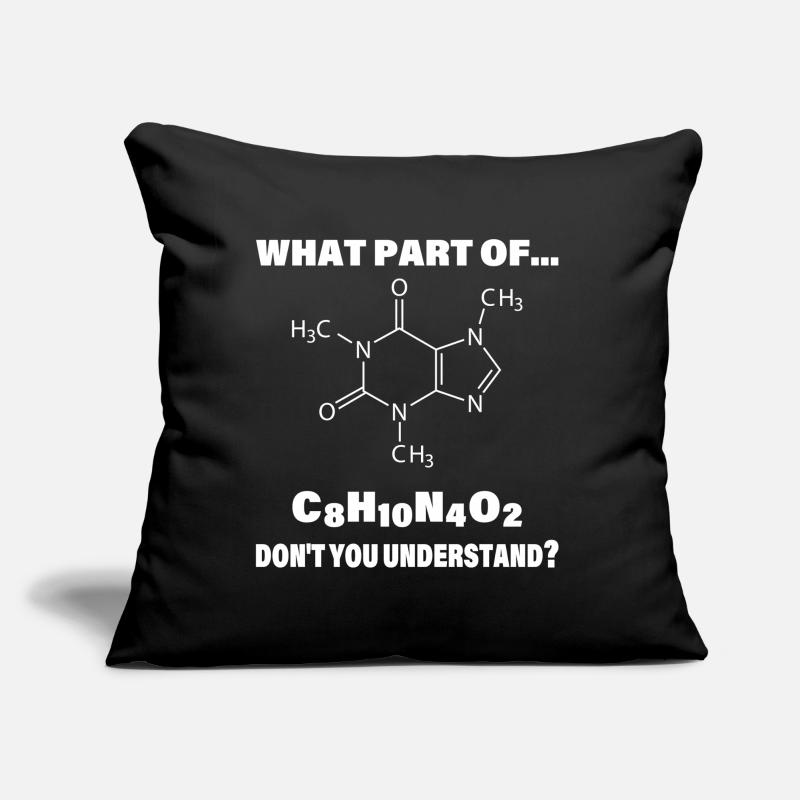 Caffeine Molecule Meme : Tu comprends ? Coussin et housse de 45 x 45 cm