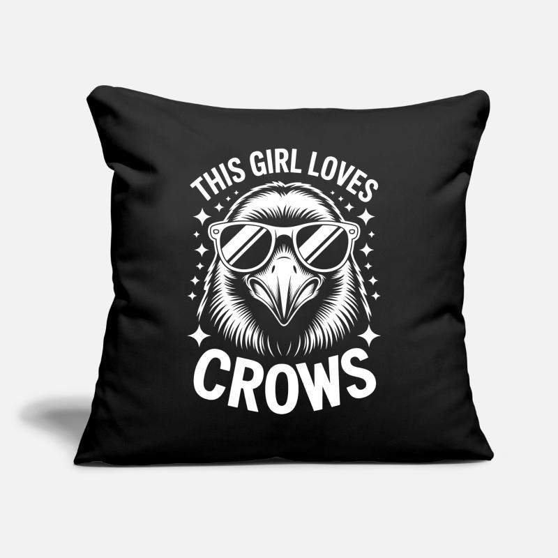Crows Saying Crow Funny Crow Gift Sofa pillow with filling 45cm x 45cm