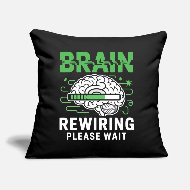 Brain Restart Please Wait Sofa pillow with filling 45cm x 45cm