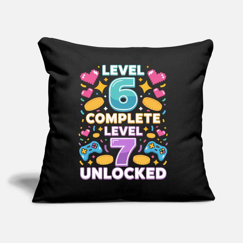 Level 6 Complete Level 7 Unlocked Sofa pillow with filling 45cm x 45cm