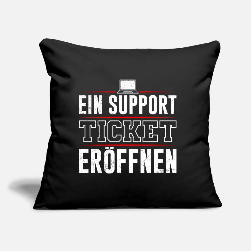 Coder EIN SUPPORT TICKET ERÖFFNEN LUSTIG Sofakissen mit Füllung 45 x 45 cm