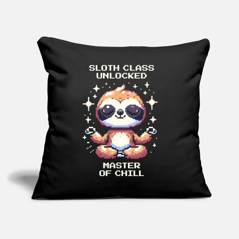 Sloth Class Unlocked | Chill Sofa pillow with filling 45cm x 45cm