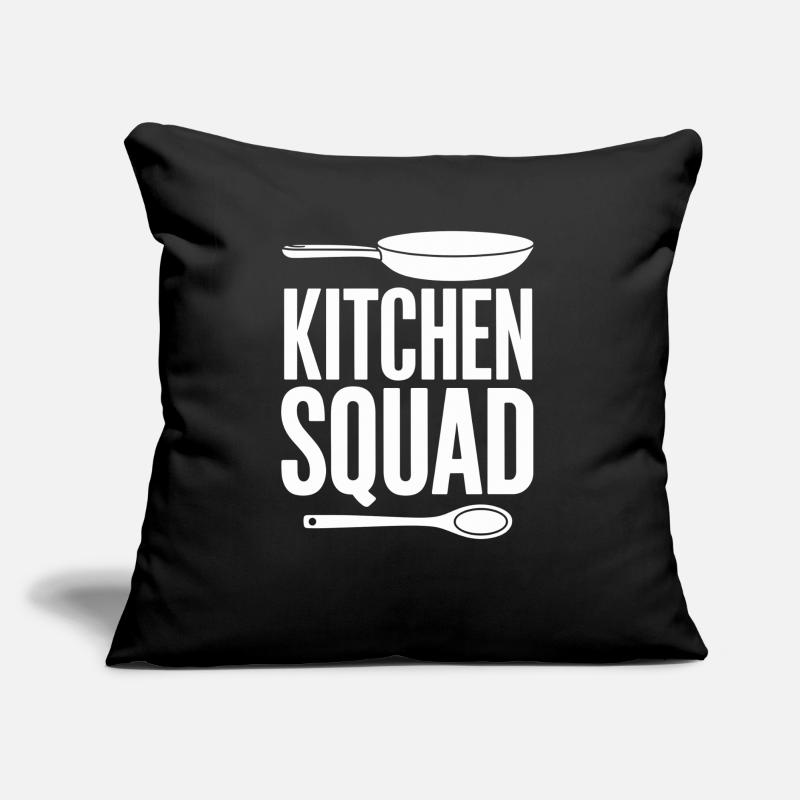 Kitchen Squad Cooking Team Kitchen Crew Amateur Chefs Sofa pillow with filling 45cm x 45cm