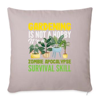 Plant Lover Funny Gardening Hobby - Sofa pillow with filling 45cm x 45cm - light taupe - Front