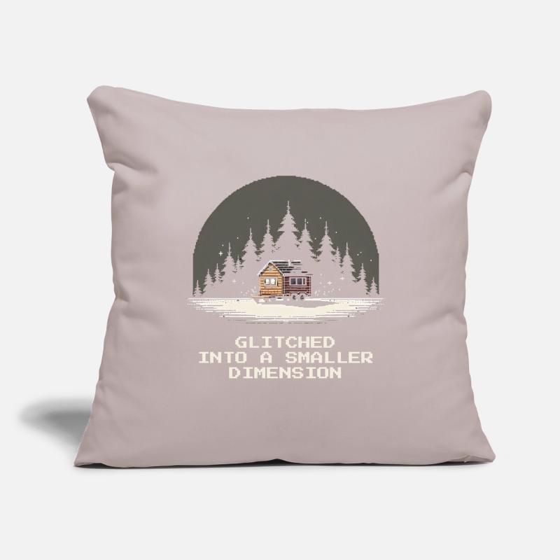Dimension plus petite buggée | Micro-maison Coussin et housse de 45 x 45 cm