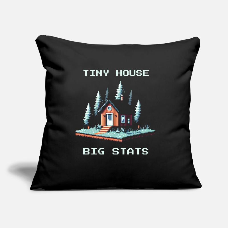 Tiny House, große Werte | Minimalismus Sofakissen mit Füllung 45 x 45 cm