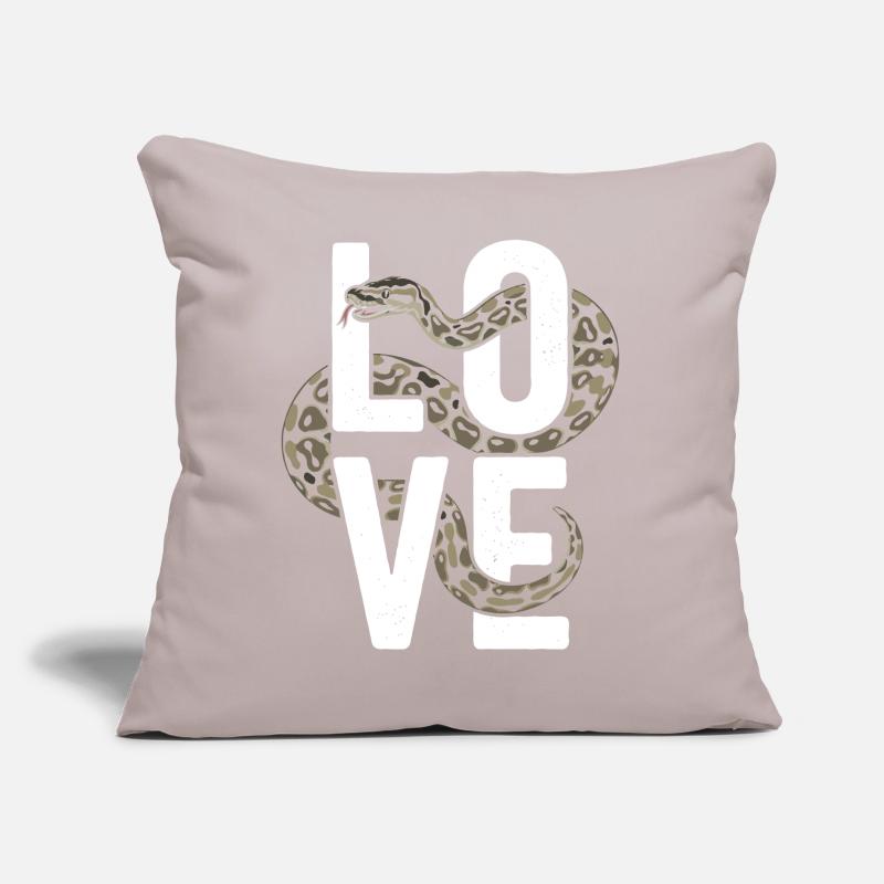 Les serpents rois Python ADORENT les pythons de terrarium Coussin et housse de 45 x 45 cm