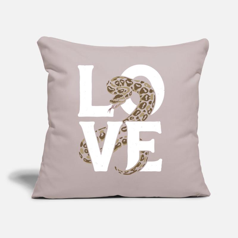 Les serpents rois Python ADORENT les pythons de terrarium Coussin et housse de 45 x 45 cm