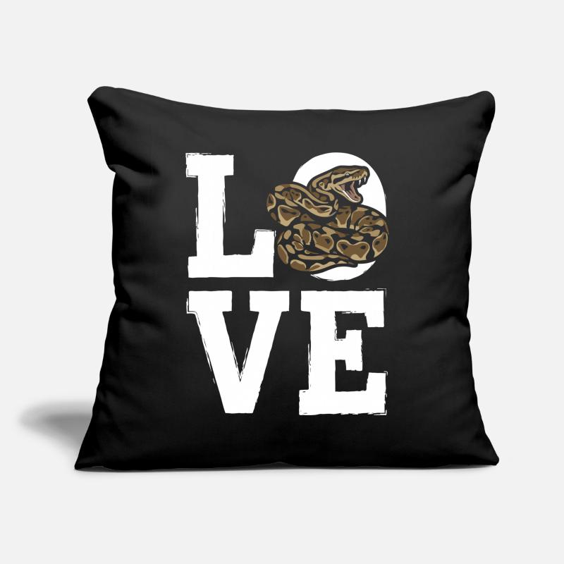 Königspython Schlangen LOVE Terrarium Python Sofakissen mit Füllung 45 x 45 cm