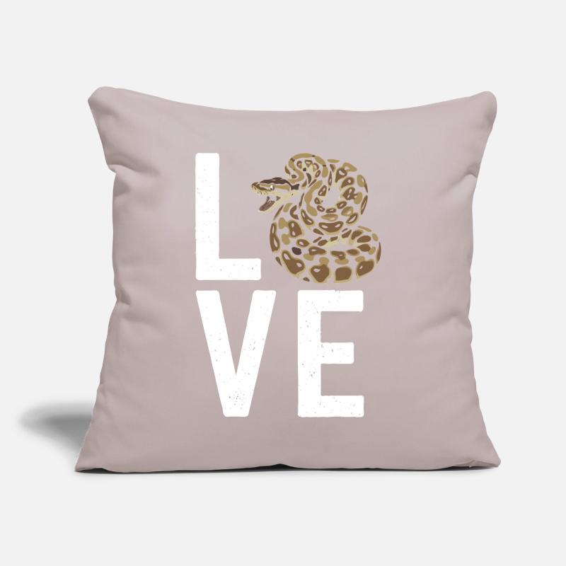 Les serpents rois Python ADORENT les pythons de terrarium Coussin et housse de 45 x 45 cm