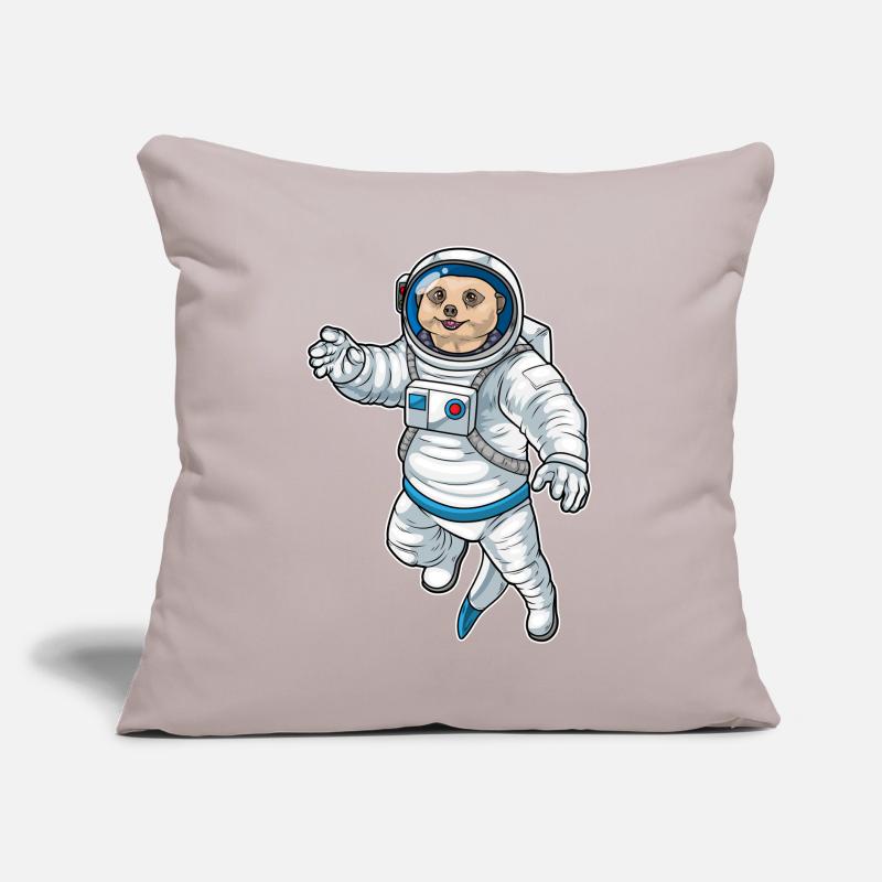 Astronaute spatial de Suricate Coussin et housse de 45 x 45 cm