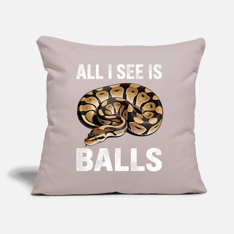 Python roi Serpents Amateurs de terrarium Python Coussin et housse de 45 x 45 cm