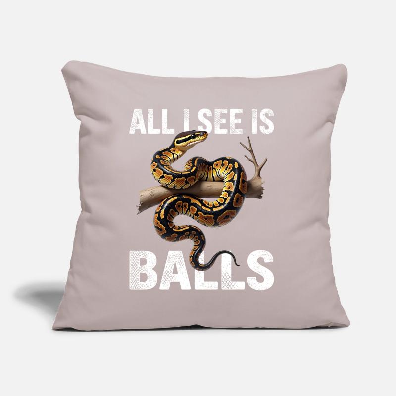 Python roi Serpents Amateurs de terrarium Python Coussin et housse de 45 x 45 cm