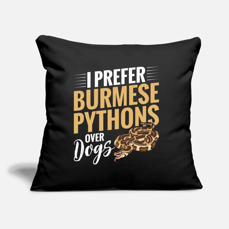 Python birman Stuff Reptile Foos Propriétaire de serpent Coussin et housse de 45 x 45 cm