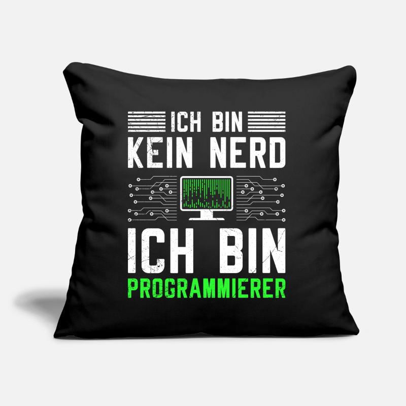 Computer ICH BIN KEIN NERD ICH BIN PROGRAMMIERER Sofakissen mit Füllung 45 x 45 cm