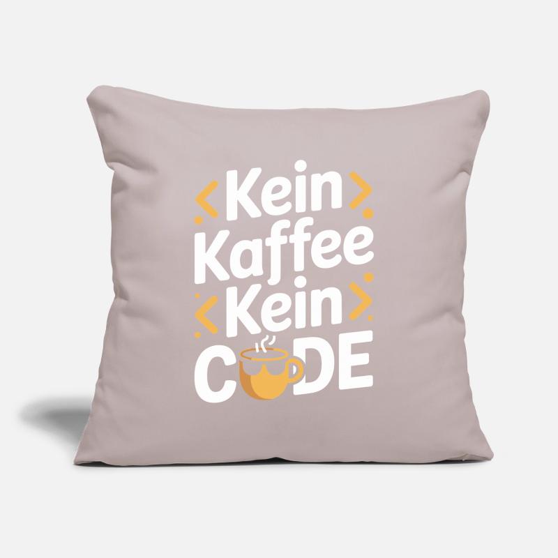 No Coffee No Code Programmeur Informaticien Coussin et housse de 45 x 45 cm