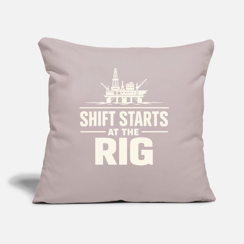 Offshore Drill Rig Drill Bit Drilling Floor Offshore Sofa pillow with filling 45cm x 45cm