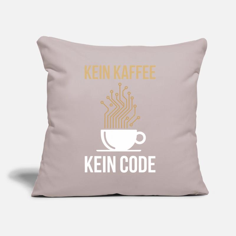 No Coffee No Code Programmeur Informaticien Coussin et housse de 45 x 45 cm
