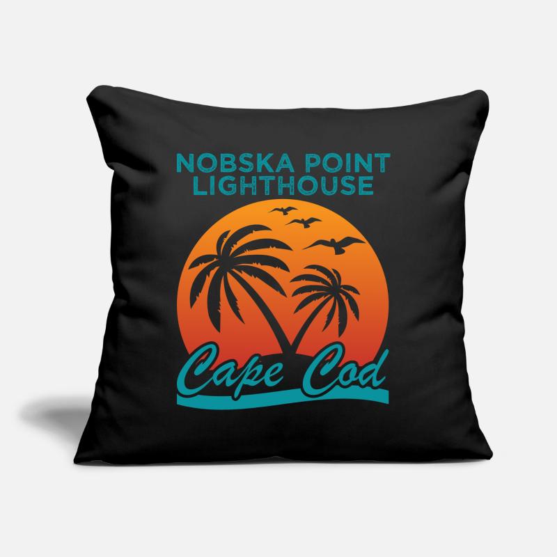 Chemise Cape Cod du phare de Nobska Coussin et housse de 45 x 45 cm