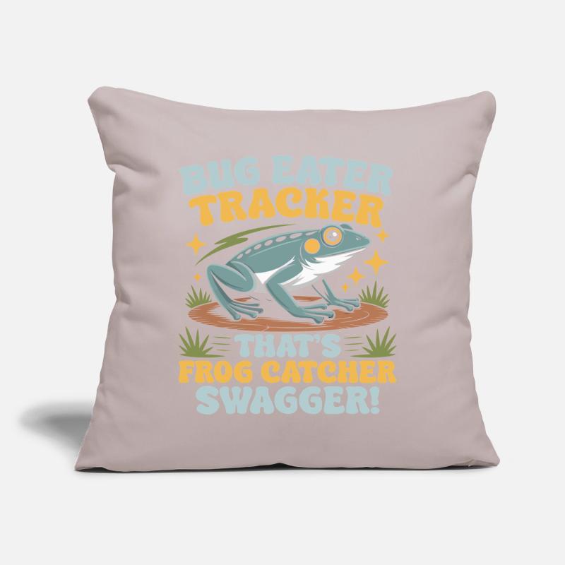 Frog Catcher Bug Eater Tracker Frog Sofa pillow with filling 45cm x 45cm