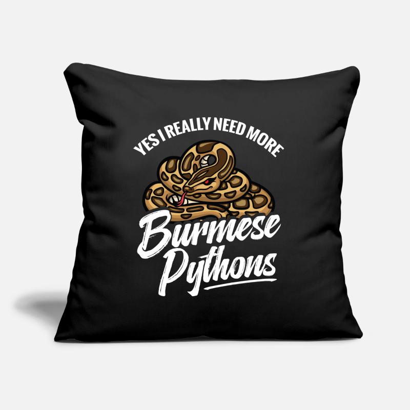 Python-Liebhaber Schlangen-Mama Terrarium-Reptilien-Papa Sofakissen mit Füllung 45 x 45 cm