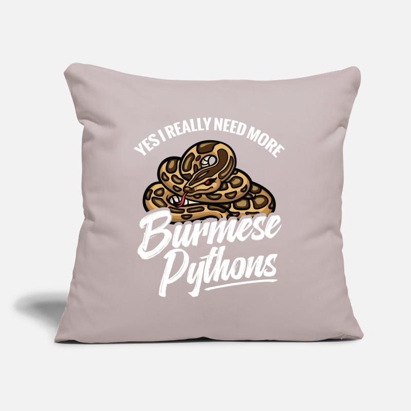  Python Lover Snake Mom Terrarium Reptile Dad Sofa pillow with filling 45cm x 45cm