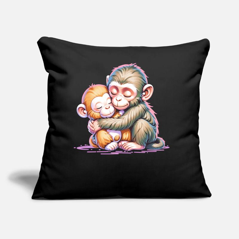 Hugging Monkey Duo Sofa pillow with filling 45cm x 45cm