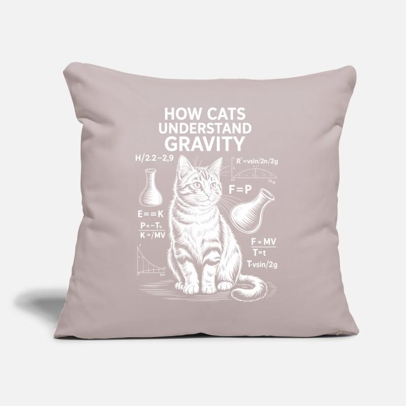 Physics Cats Sayings Math Joke Physics Gift Sofa pillow with filling 45cm x 45cm