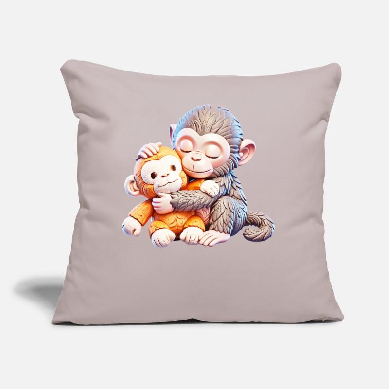 Cuddle Monkeys Embrace Sofa pillow with filling 45cm x 45cm