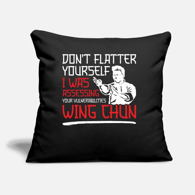Wing Chun Mädchen Kung Fu Training Wing Chun Sofakissen mit Füllung 45 x 45 cm
