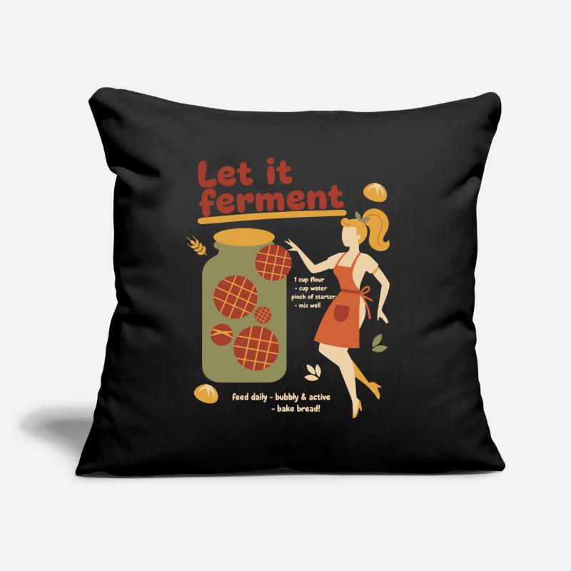 Sourdough Bread Baking Baker Let It Ferment Sofa pillow with filling 45cm x 45cm