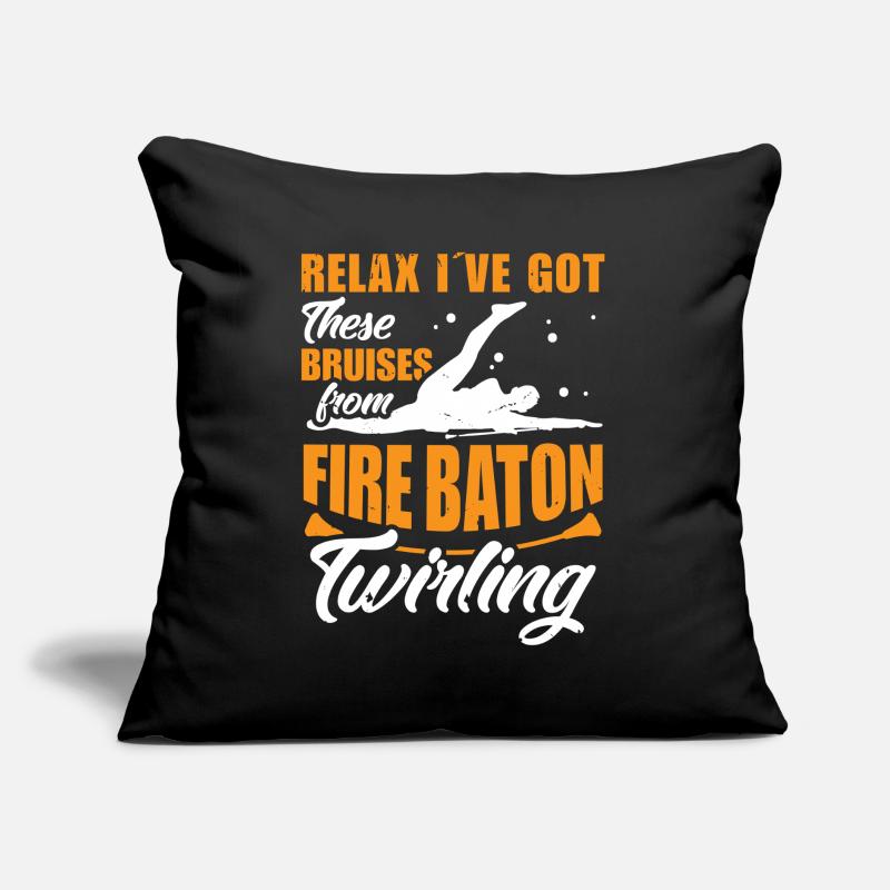 Dancing Vortex Dance School Fire Stick Dancer Sofa pillow with filling 45cm x 45cm