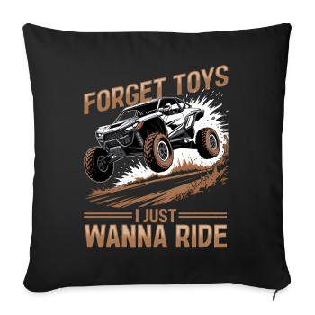 UTV Tout-Terrain Boy Men 4 Wheels Side by Side - Coussin et housse de 45 x 45 cm - noir - Devant