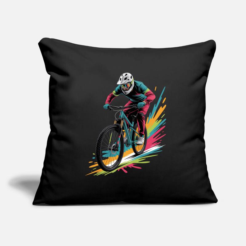 Conception de VTT Coloré pour garçons Coussin et housse de 45 x 45 cm